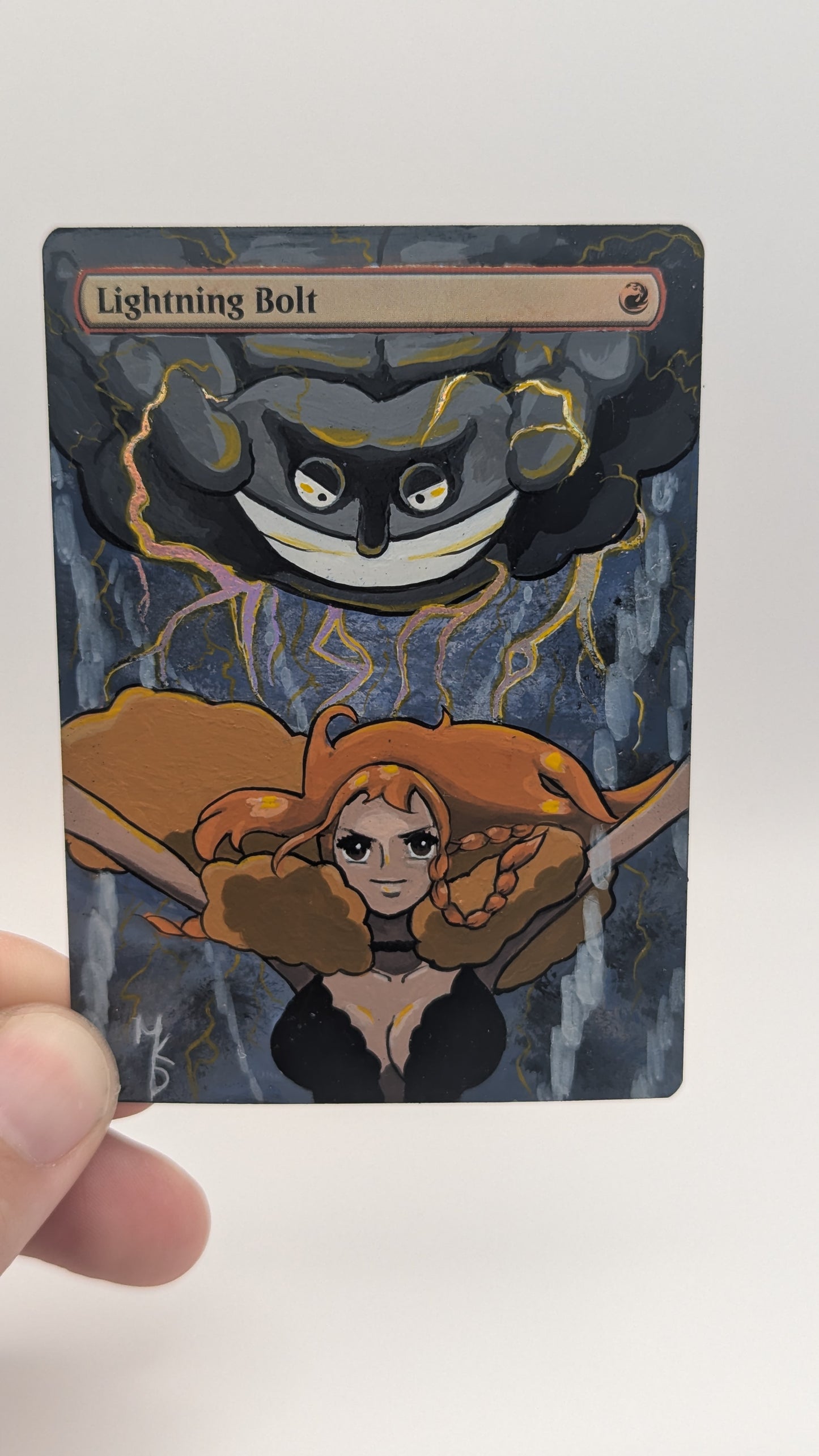 Nami and Zeus One Piece Lightning Bolt MTG Alter
