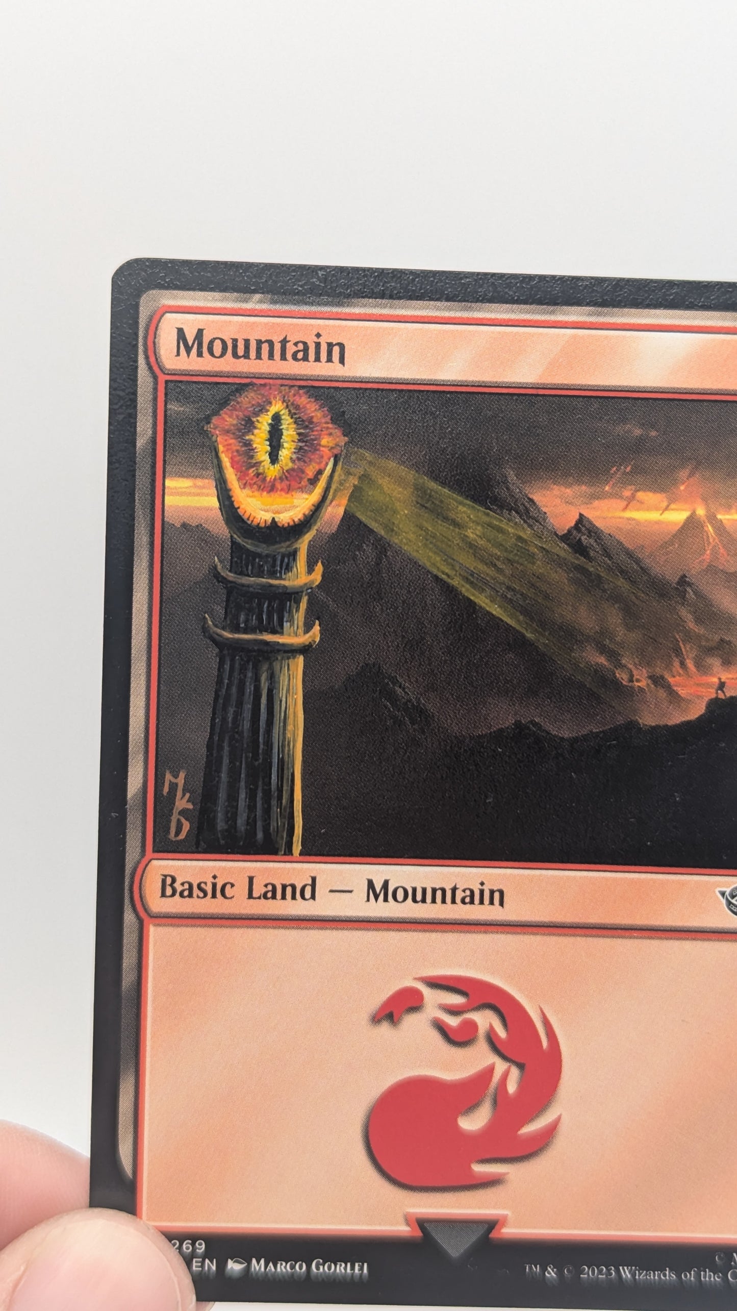 Eye of Sauron Altered Magic the Gathering Mountain